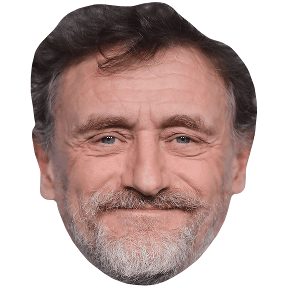 Jean-Paul Rouve (Grey Beard) Celebrity Mask, Flat Card Face, Fancy Dress Mask