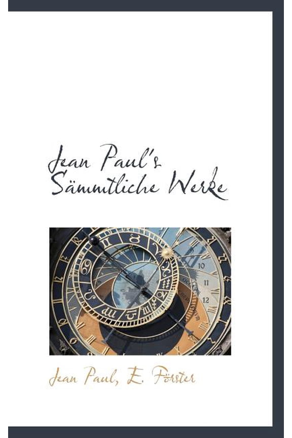 Jean Paul's S Mmtliche Werke (Hardcover)