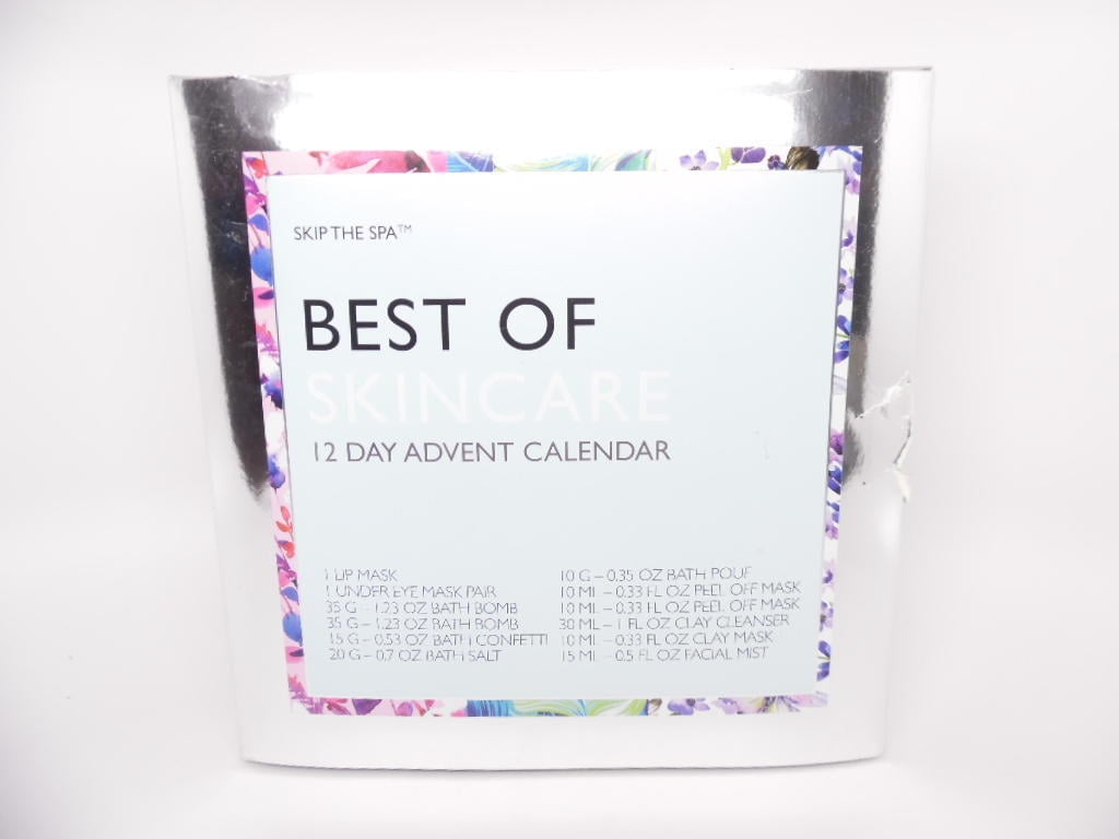 Jean Pierre Best of Skin Care 12 Day Advent Calendar Kit Set - Skip the Spa  - Walmart.com