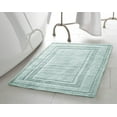 thumbnail image 1 of Jean Pierre Cotton Stonewash Racetrack 17x24 in. Bath Rug, Marine Blue, 1 of 6