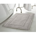 thumbnail image 1 of Jean Pierre Cotton Stonewash Racetrack 17x24 in. Bath Rug, Taupe Gray, 1 of 6