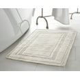 thumbnail image 1 of Jean Pierre Cotton Stonewash Racetrack 21x34 in. Bath Rug, Lt Gray, 1 of 6