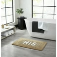 thumbnail image 1 of Jean Pierre "His" 21"x34" Cotton Bath Rug, Linen, 1 of 8