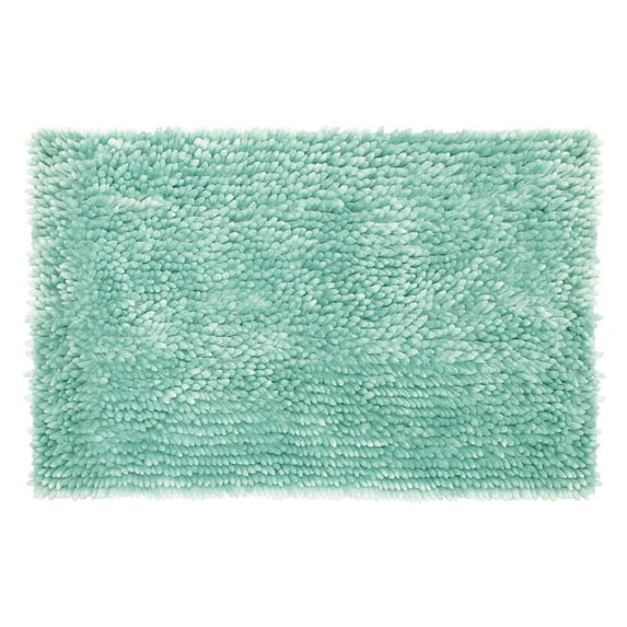 Jean Pierre Mega Butter Chenille 27" x 45" Bath Mat, Aqua