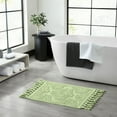 thumbnail image 1 of Jean Pierre Ricardo Cotton Fringe 27 x 45 in. Bath Rug, Sage Green, 1 of 7