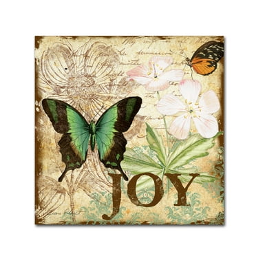Jean Plout 'Butterflies 4' Canvas Art