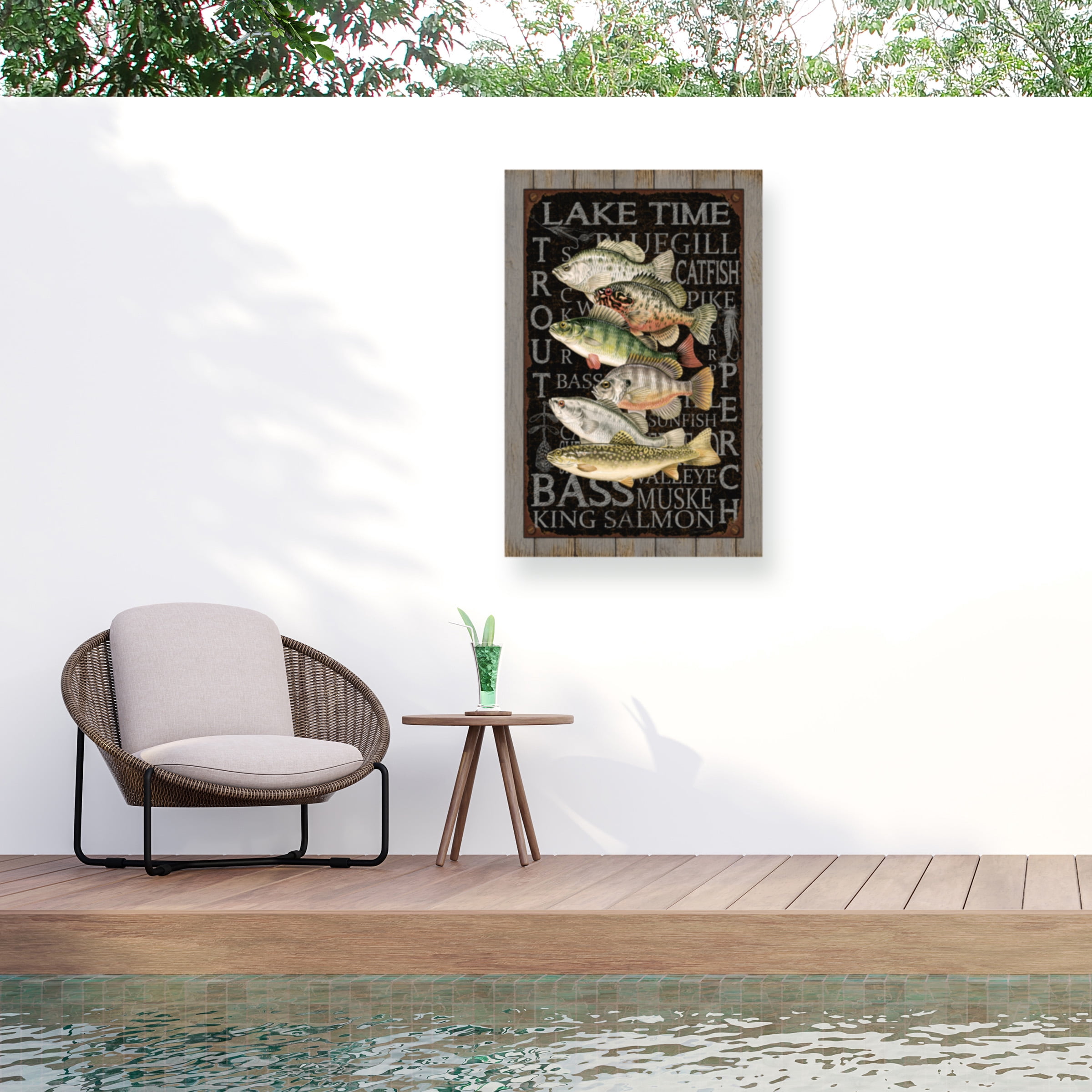 Jean Plout 'Wilderness Lodge 23' Outdoor Canvas 47x30