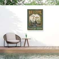 Jean Plout 'Wilderness Lodge 25' Outdoor Canvas 19x14