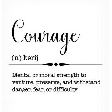 Jean Plout 'Words Courage' Canvas Art