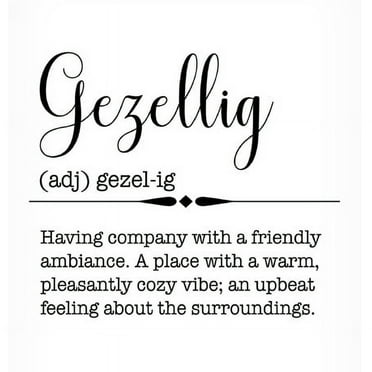 Jean Plout 'Words Gezellig' Canvas Art