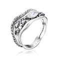 thumbnail image 1 of Jean Rachel Jewelry 925 Sterling Silver Statement Ring Marquise And Round Mix Cubic Zirconia, 1 of 8