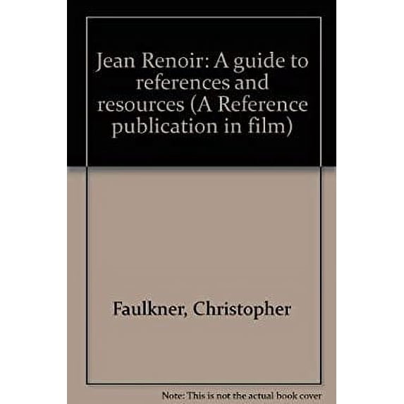 Pre-Owned Jean Renoir : A Guide to References and Resources 9780816179121