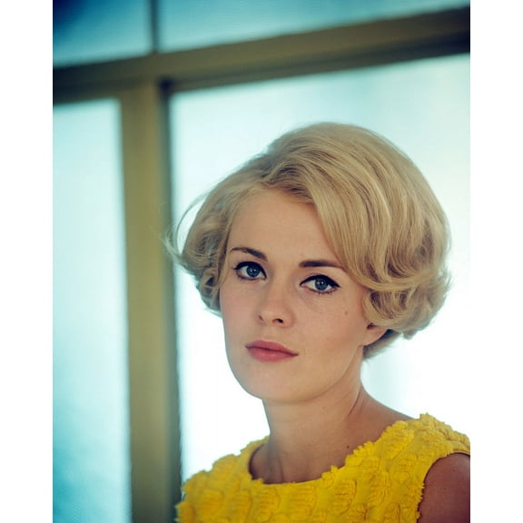 Jean Seberg 1960's close up pose with short blonde hair 24x36 Movie Poster HD Aluminum Wall Art