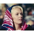 thumbnail image 1 of Jean Seberg looks chic with scarf on head circa 1960's era 8x10 inch photo, 1 of 1