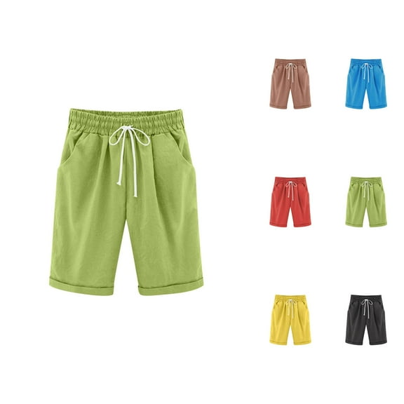 Jean Shorts for Girls Teen Girl Shorts Girls Shorts Casual Elastic Waistband Loose Fit Five Inch Pants for Outdoor Play and Everyday Wear Comfortable Breathable Summer Clothing