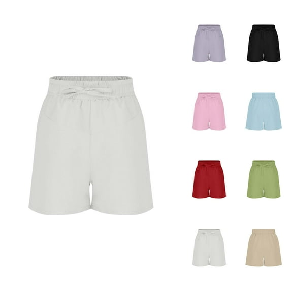 Jean Shorts Stretchy Denim Shorts Girls Girls Casual Shorts Soft Stretchy Elastic Waist Comfortable Summer Wear for Ages 3-14 Play Relaxation Everyday Outfit