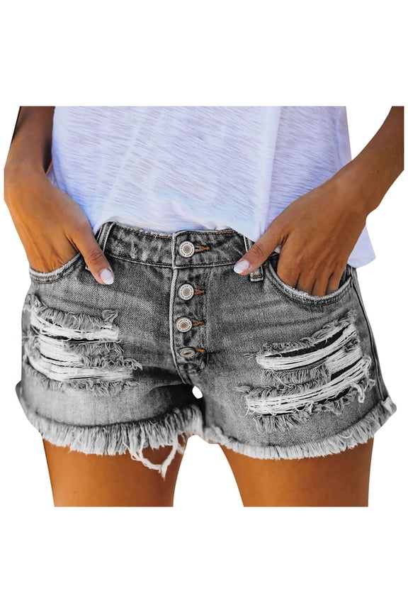 Jean Shorts Womens Beachy Shorts Summer Shorts Women Pull on Denim Shorts Modest Jean Shorts for Women Womens Comfy Shorts Jean Shorts Cheap Loose Fitting Jean Shorts for Women Distressed Jean Short