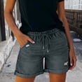thumbnail image 1 of Jean Shorts Womens Stretchy High Waisted Ripped Denim Shorts Trendy Distressed Cut Off Shorts with Pockets, 1 of 7