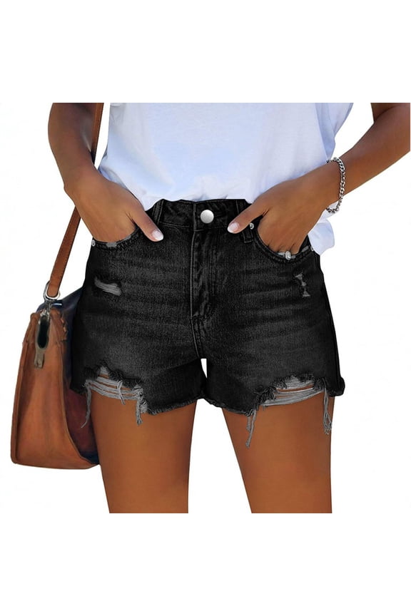 Jean Shorts Womens Womens Jean Shorts Baggy Jeans for Woman Denim Shorts Women Summer 2025 Trendy Women Denim Shorts High Waist Cut Off Ripped Jean Shorts with Pockets Stretchy Distressed Jorts