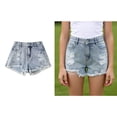 thumbnail image 1 of Jean Shorts for Kids Ripped Shorts Straight Leg Jean Shorts Girls Summer Clothes Girls Jean Shorts Size 9-10 Years, 1 of 8