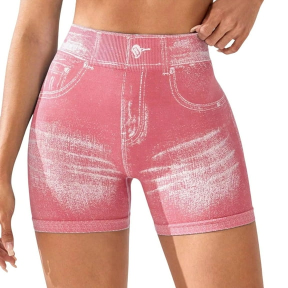 Jean Shorts for Women High Waisted Stretchy Slim Fit Sexy Pull On Jorts Casual Denim Shorts