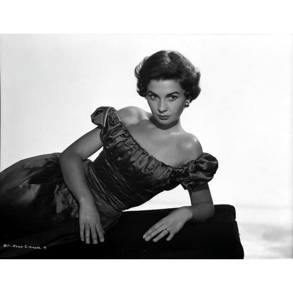 Jean Simmons Reclining in Classic Photo Print (24 x 30)