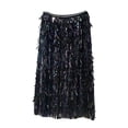 thumbnail image 1 of Jean Skirt Smocked Skirt Women Fashion Casual Sequins Loose Skirt Party High Waist A Line Skirt Tennis Skirts M, 1 of 6