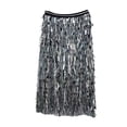 thumbnail image 1 of Jean Skirt Smocked Skirt Women Fashion Casual Sequins Loose Skirt Party High Waist A Line Skirt Tennis Skirts M, 1 of 7