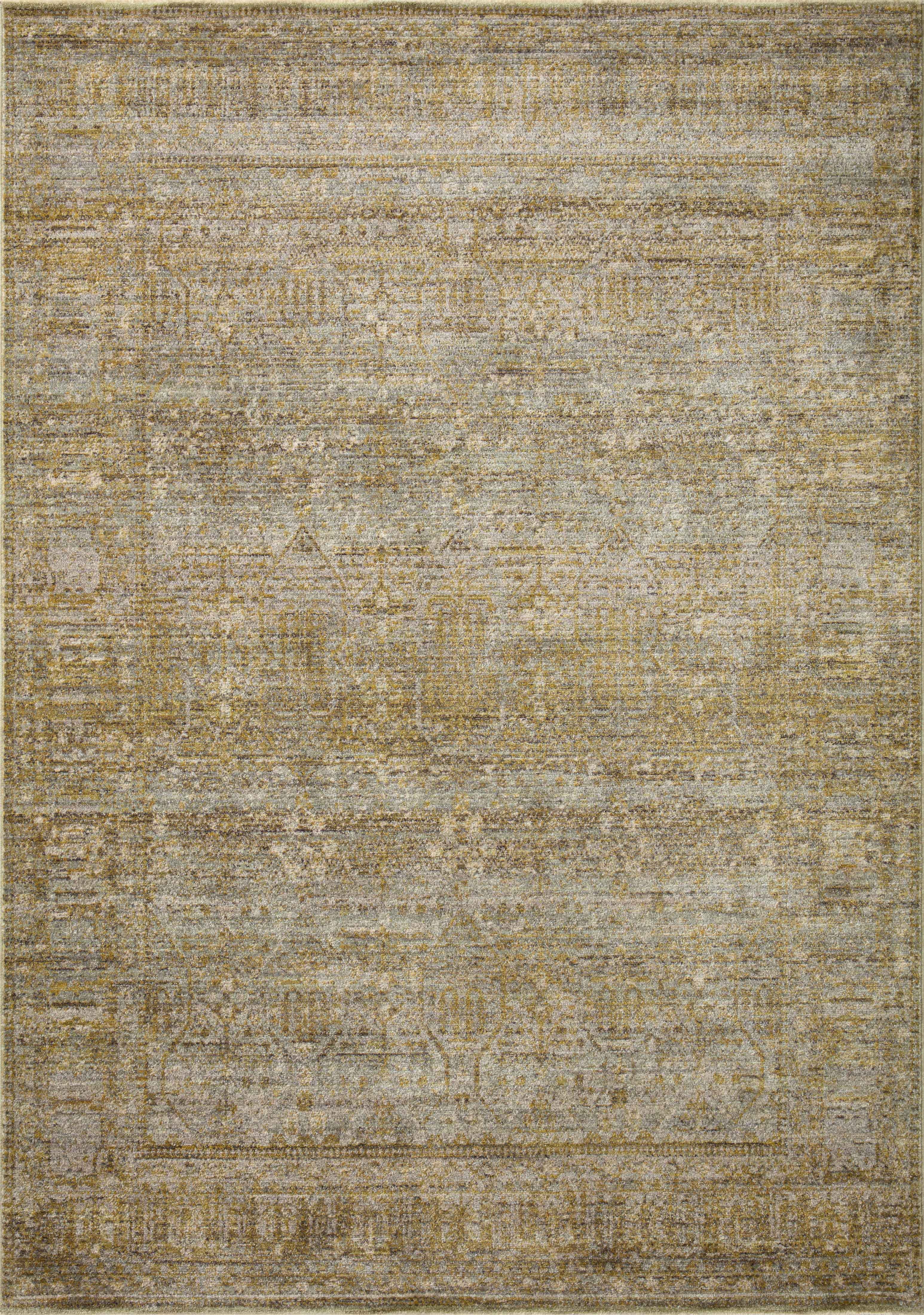 Jean Stoffer x Loloi Bradbury Dove / Gold 3'-7" x 5'-7" Accent Rug