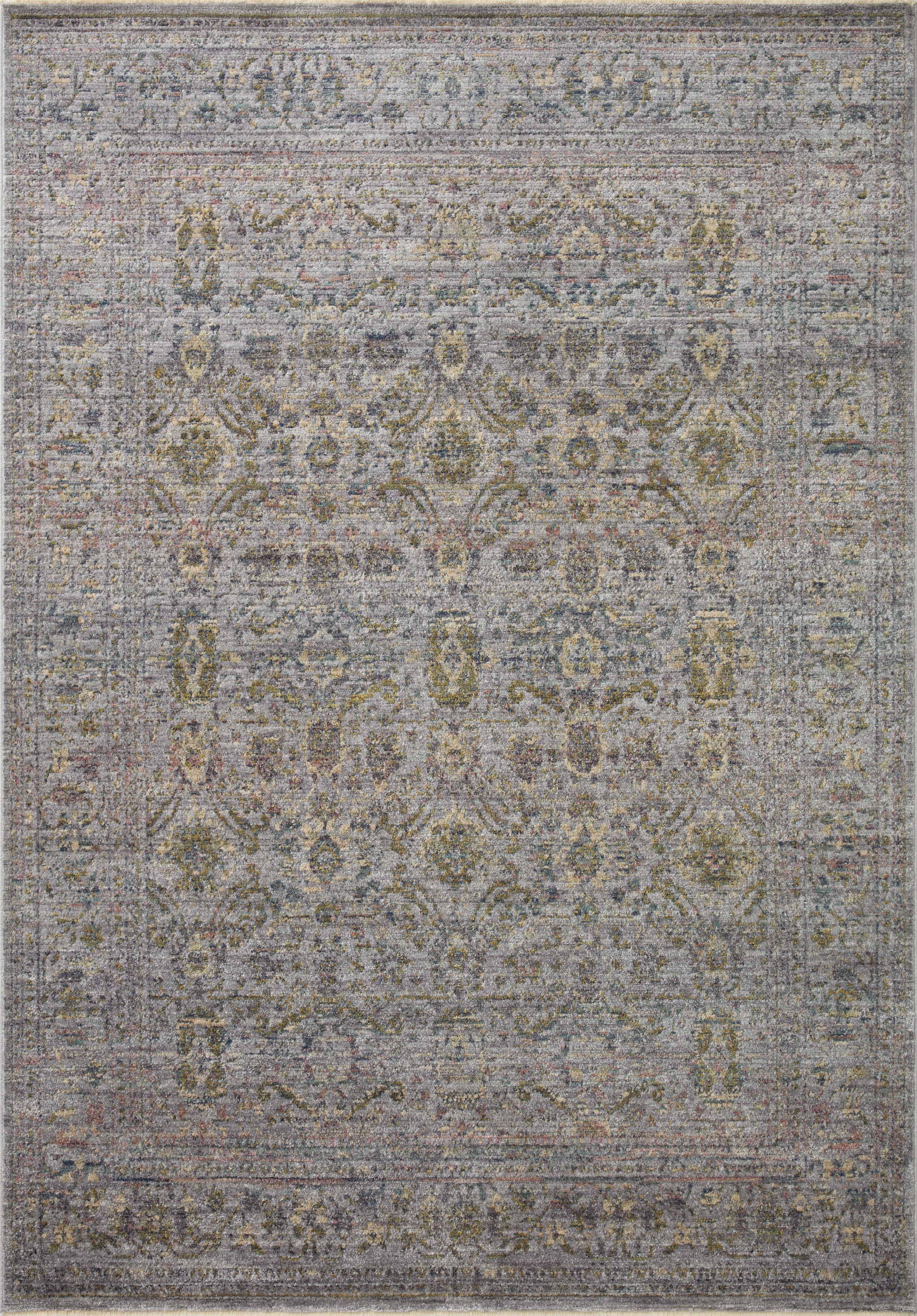 Jean Stoffer x Loloi Bradbury Grey / Multi 2'-6" x 8'-0" Runner Rug
