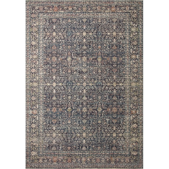 Jean Stoffer x Loloi Bradbury Midnight/ Multi 18" x 18" Sample Rug