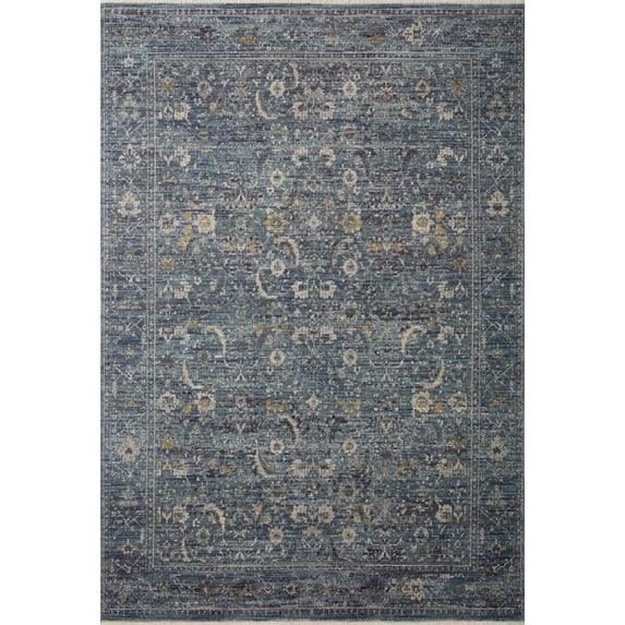 Jean Stoffer x Loloi Bradbury Ocean / Gold 5' x 7'-10" Area Rug
