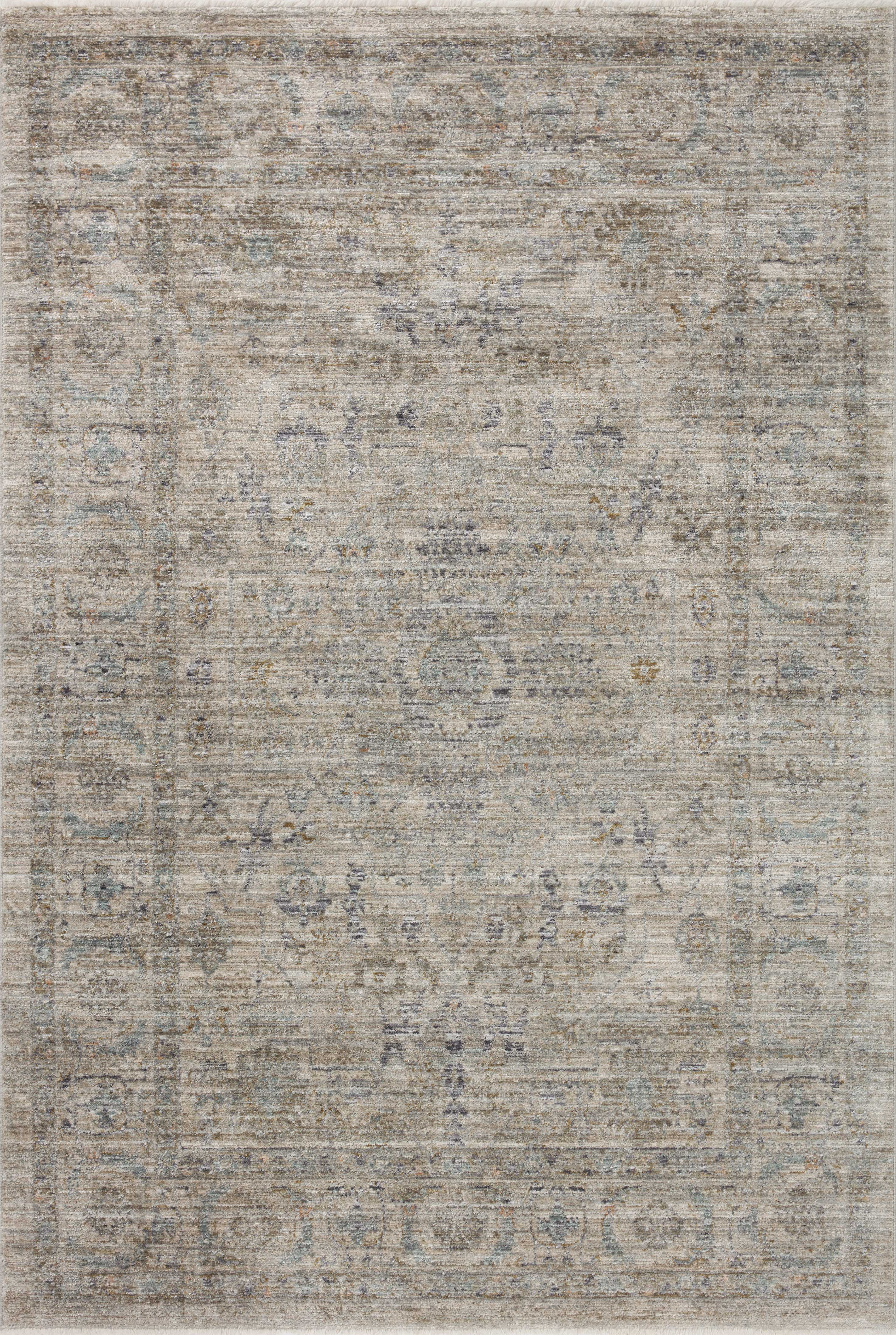 Jean Stoffer x Loloi Katherine Beige / Mist 2'-7" x 12'-0" Runner Rug