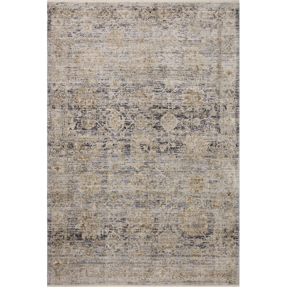 Jean Stoffer x Loloi Katherine Charcoal / Gold 9'-6" x 13'-1" Area Rug