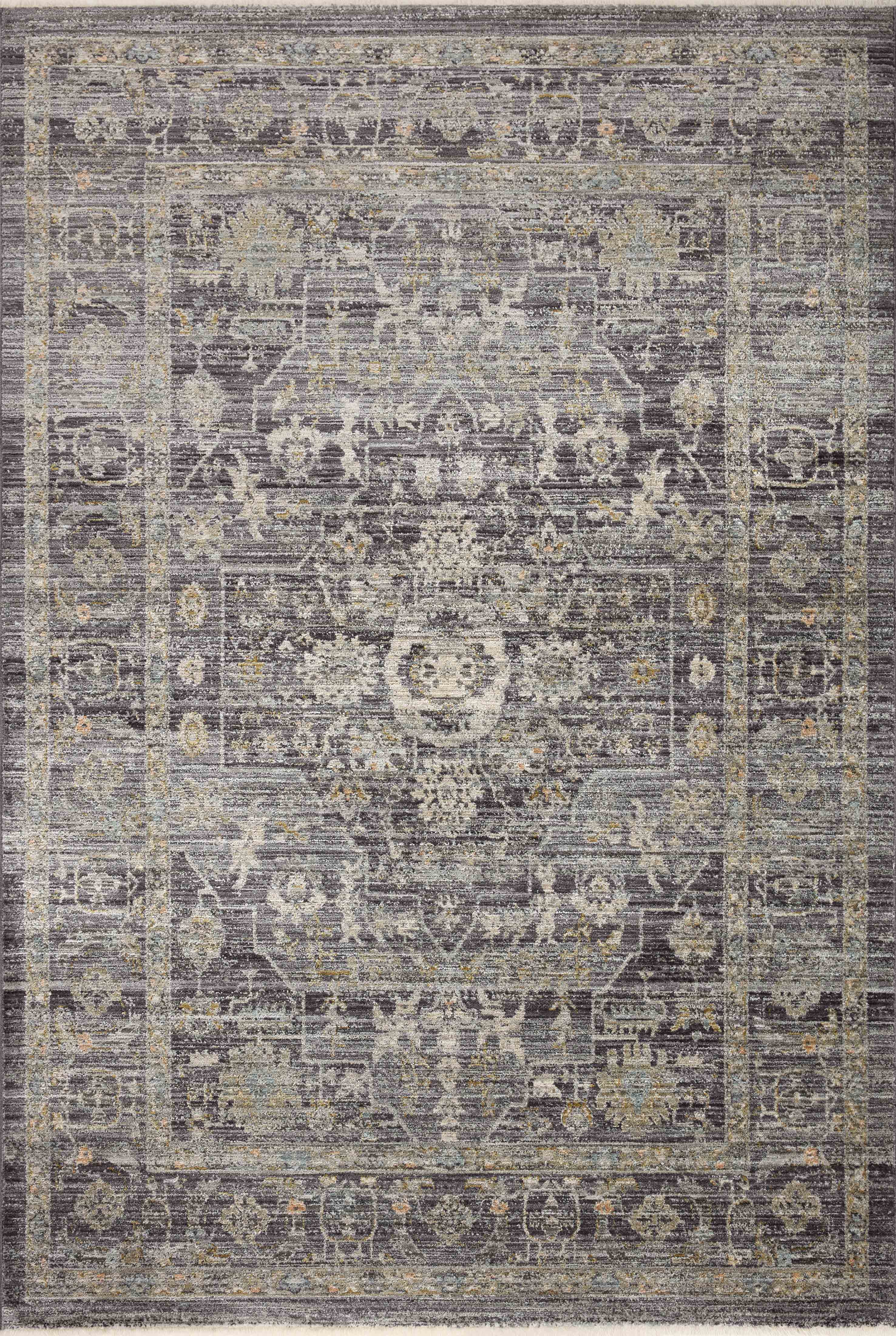 Jean Stoffer x Loloi Katherine Midnight/ Tobacco 2'-7" x 8'-0" Runner Rug
