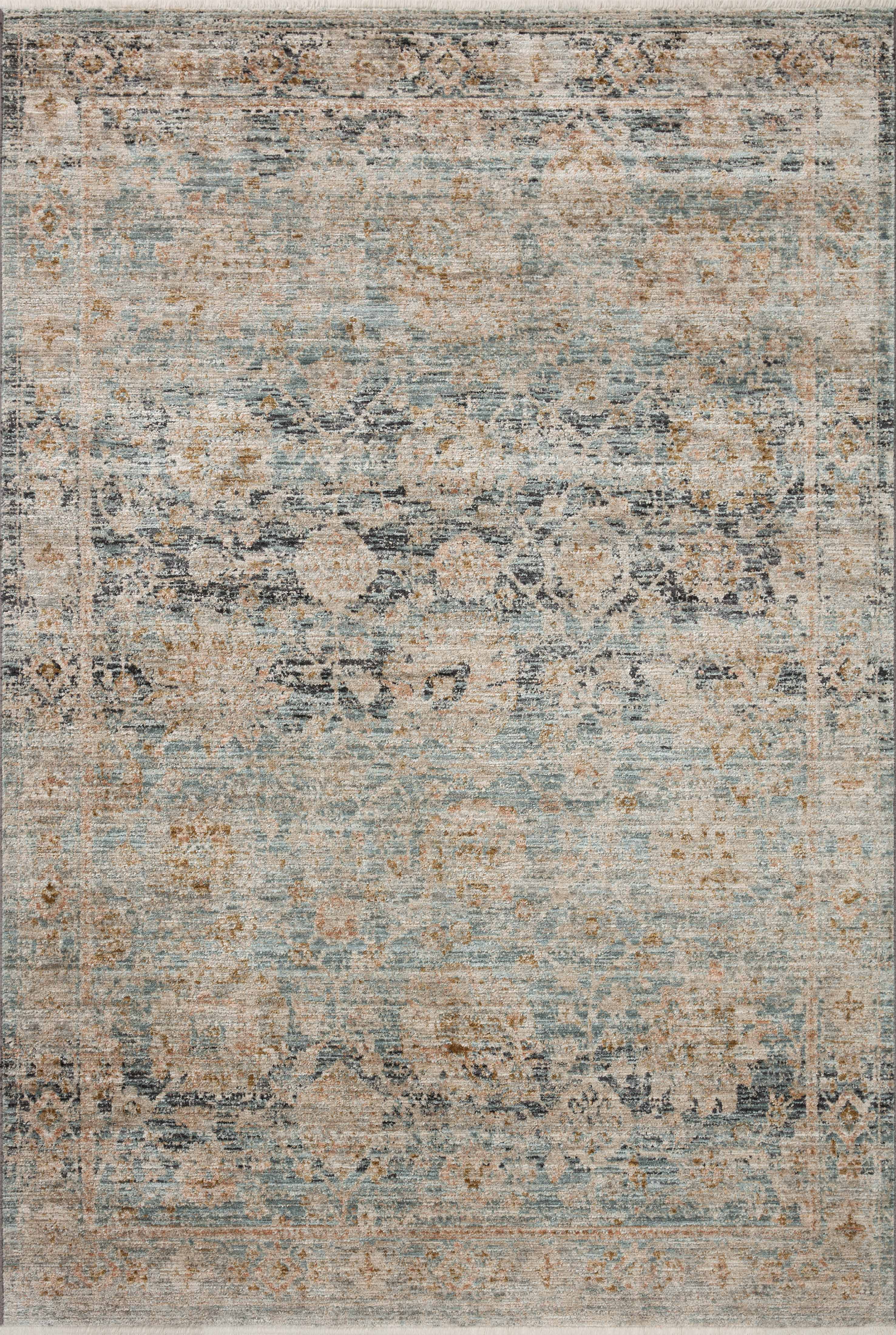 Jean Stoffer x Loloi Katherine Ocean / Coral 11'-6" x 15'-7" Area Rug