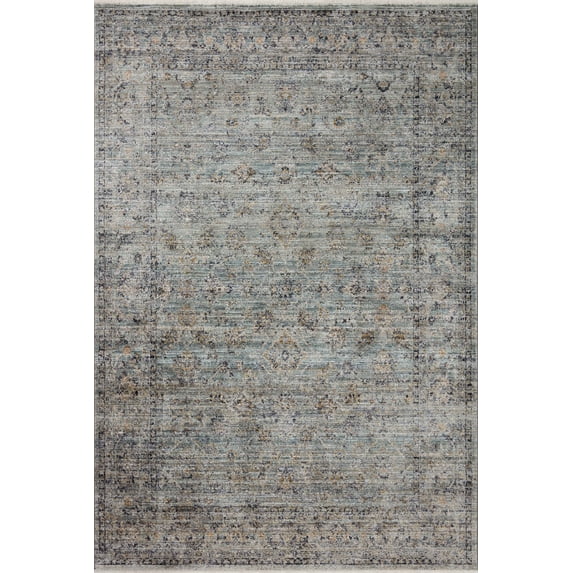 Jean Stoffer x Loloi Katherine Ocean / Gold 18" x 18" Sample Rug
