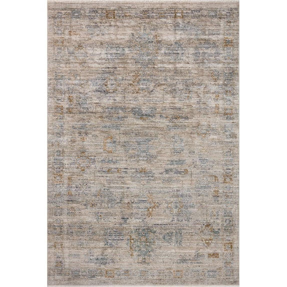 Jean Stoffer x Loloi Katherine Pebble / Ocean 18" x 18" Sample Rug