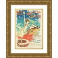 thumbnail image 1 of Jean de Paleologue 13x18 Gold Ornate Wood Frame and Double Matted Museum Art Print Titled - Casino De Paris, New Theater (ca. 1895), 1 of 4