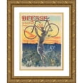 thumbnail image 1 of Jean de Paleologue 14x18 Gold Ornate Wood Frame and Double Matted Museum Art Print Titled - Goddess 16, Rue Halevy, Paris (1898), 1 of 4