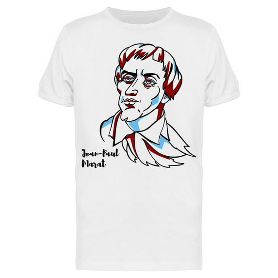 Jean-paul Marat Portrait T-Shirt Men -Image by Shutterstock, Male XX-Large