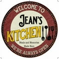 thumbnail image 1 of Jean's Kitchen 14" Round Metal Sign Bar Game Room Wall Decor 100140040060, 1 of 1