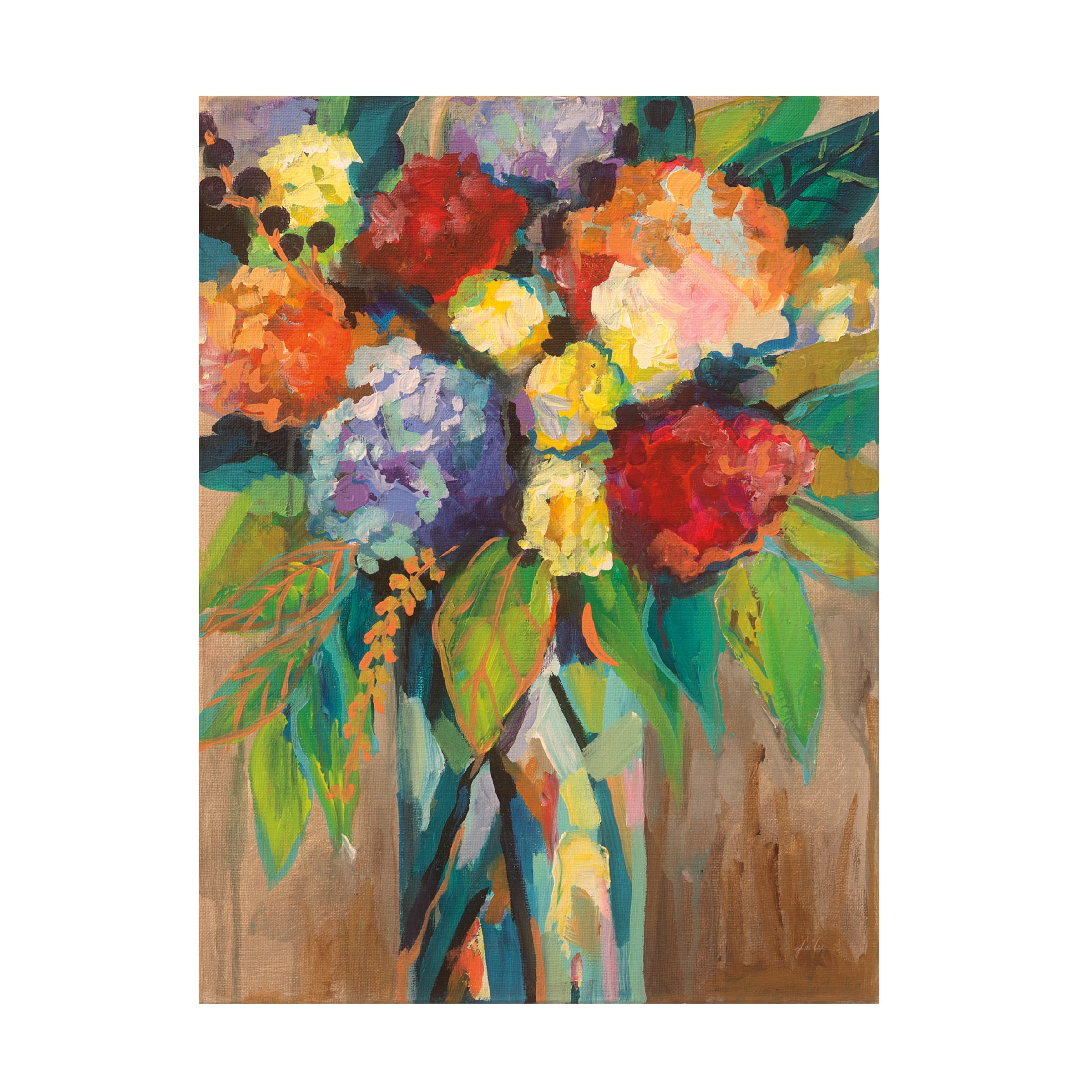 Jeanette Vertentes 'Colorful' Canvas Art