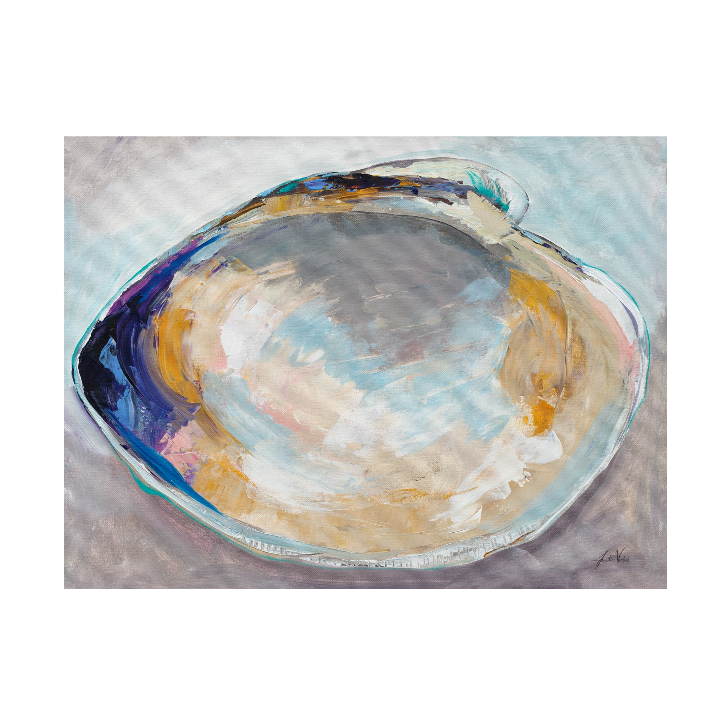 Jeanette Vertentes 'Open Quahog I' Canvas Art