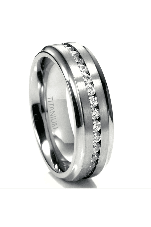 Mens Stainless steel plated marry ring size 7-13