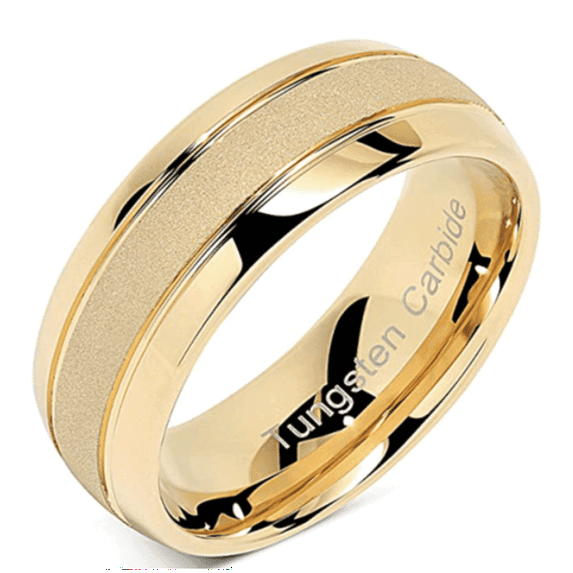 Tungsten Steel Ring Universal Engagement Wedding Ring For Men And Women Size 6-15
