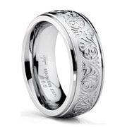 Jeanewpole1 Womens Stainless Steel Ring Engraved Florence Size 6-12