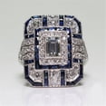 thumbnail image 1 of Jeanewpole1 women 925 Silver Ring Gorgeous Dazzling Diamond Ring, 1 of 2