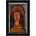 thumbnail image 1 of Jeanne Hebuterne 19x24 Black Ornate Wood Framed Canvas Art by Modigliani, Amedeo, 1 of 2