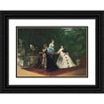 thumbnail image 1 of Jeanne Samson 18x14 Black Ornate Wood Framed Double Matted Museum Art Print Titled - Tea in the Conservatory, 1 of 5